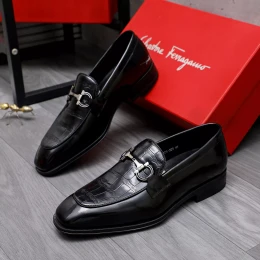 salvatore ferragamo cuir chaussures pour homme s_12a3144